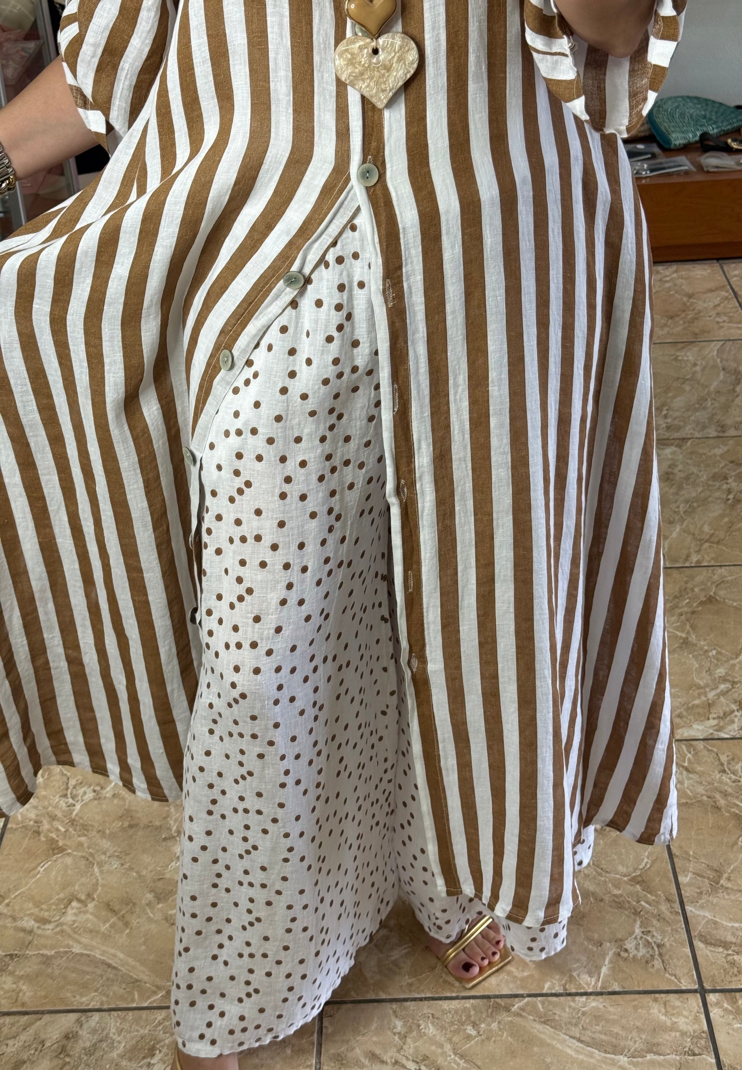 Stripes/Polkadots OS Linen Set (NO RETURNS OR EXCHANGE)