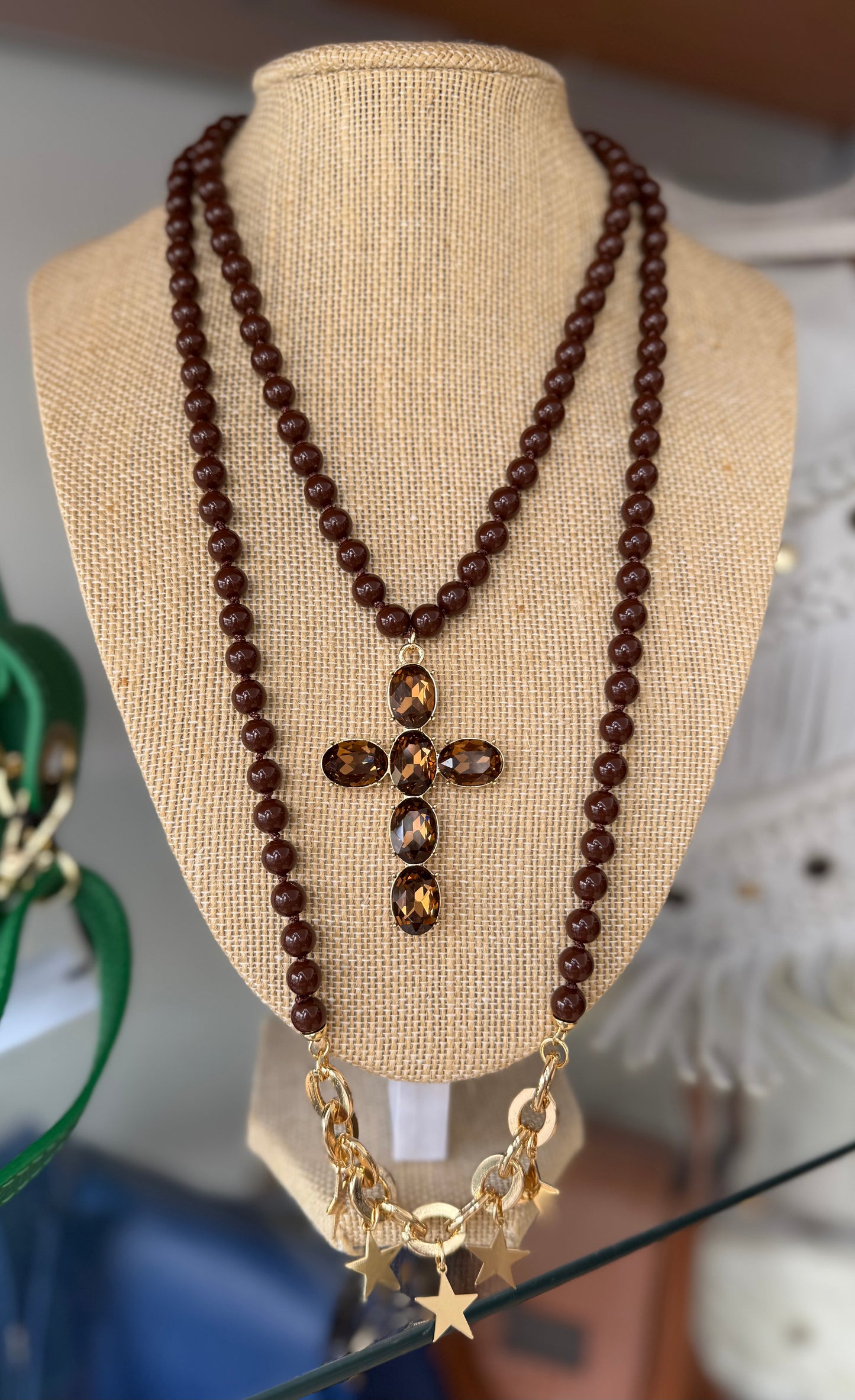 Cross and Stars Necklace (FINAL SALE)