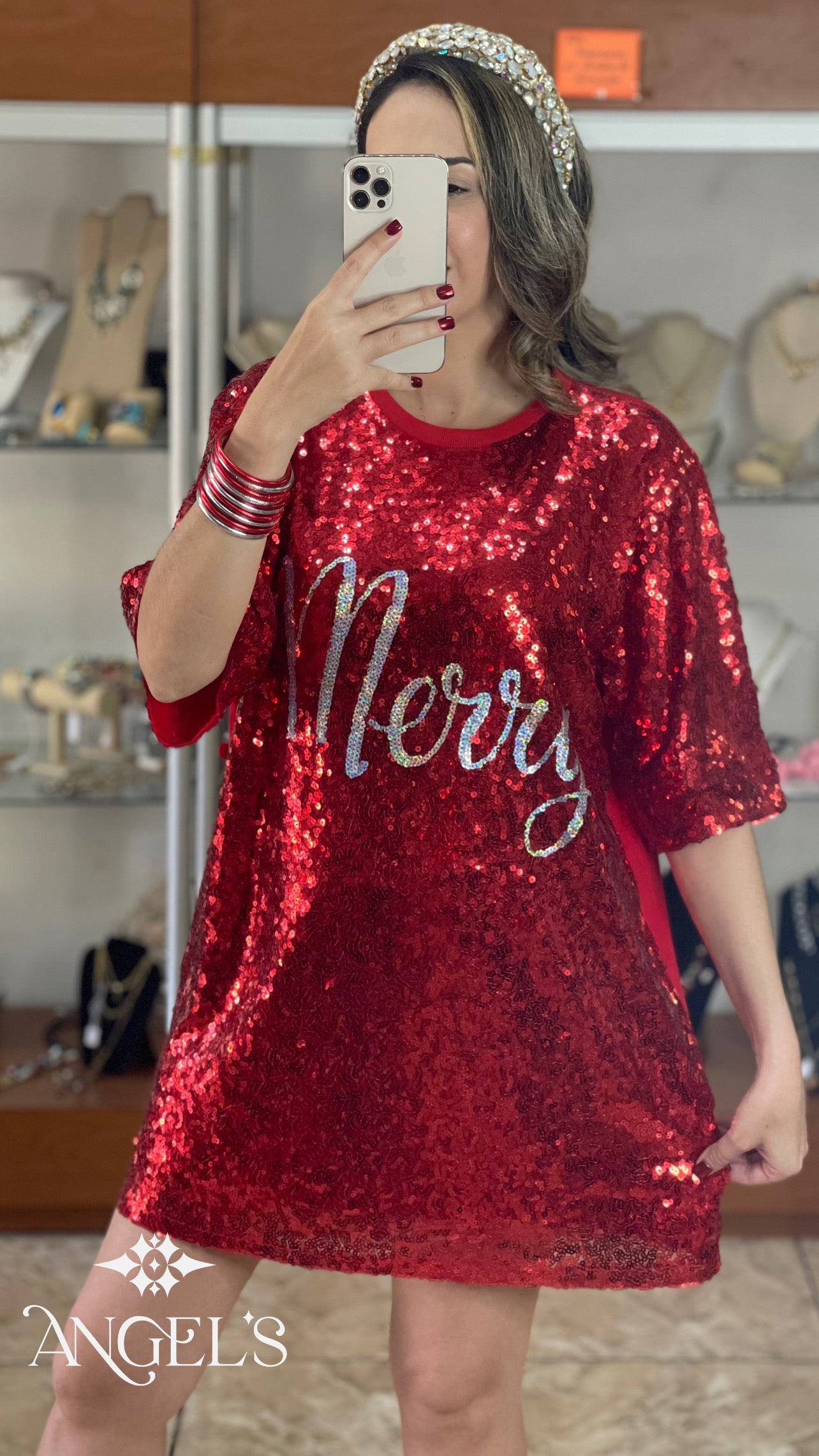 Merry OS Mini Dress