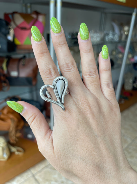 Silver Heart Ring