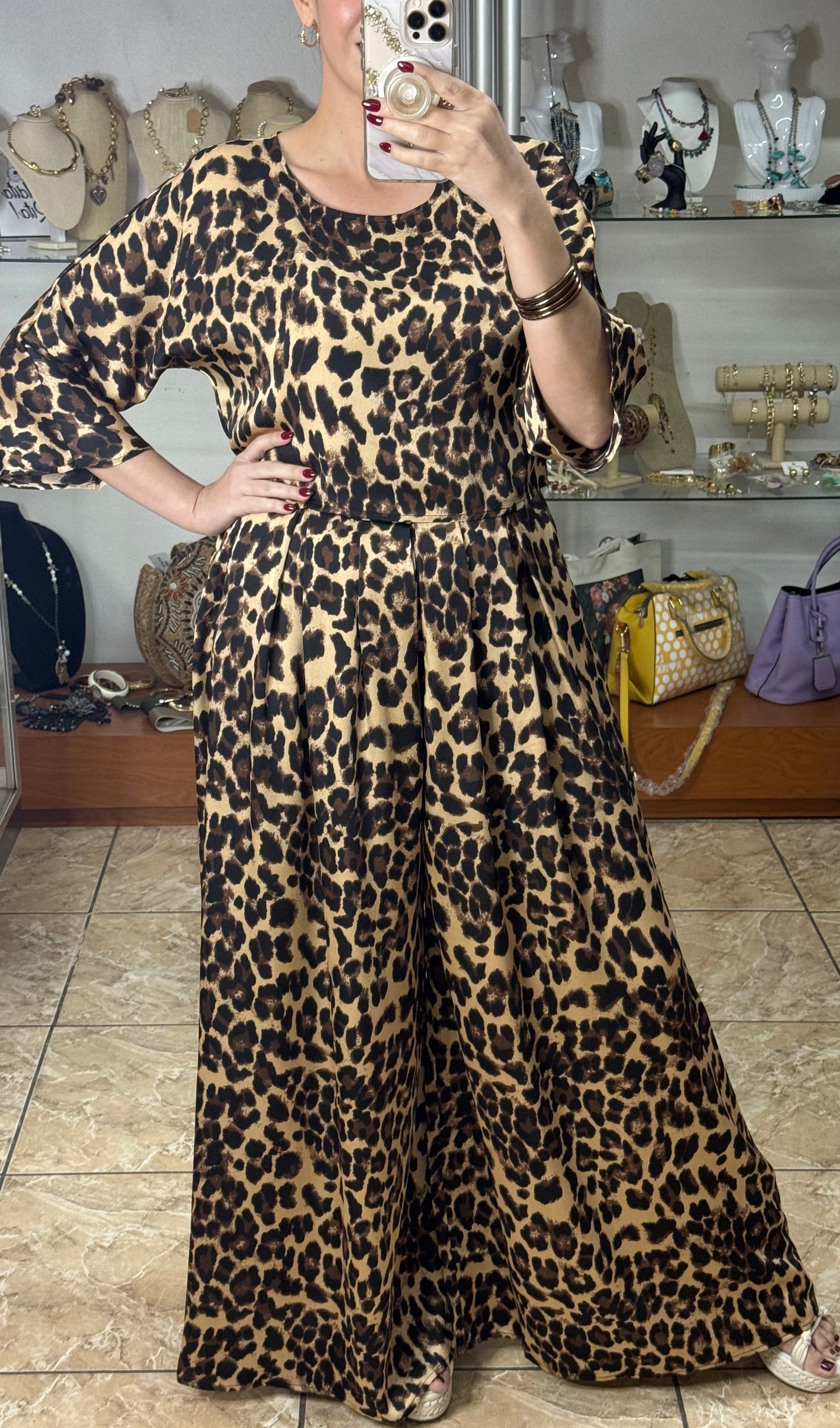 Leopard Top and Pant Set