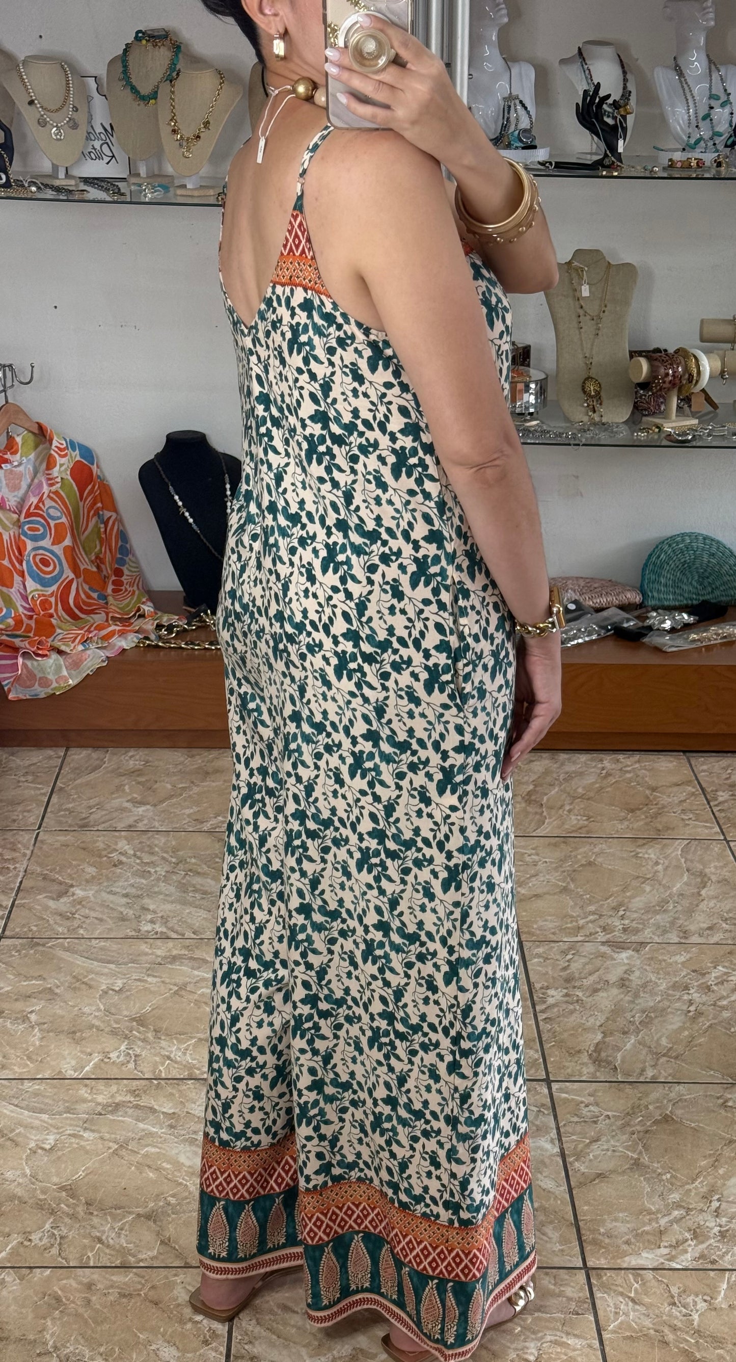 Emerald Floral Jumpsuit