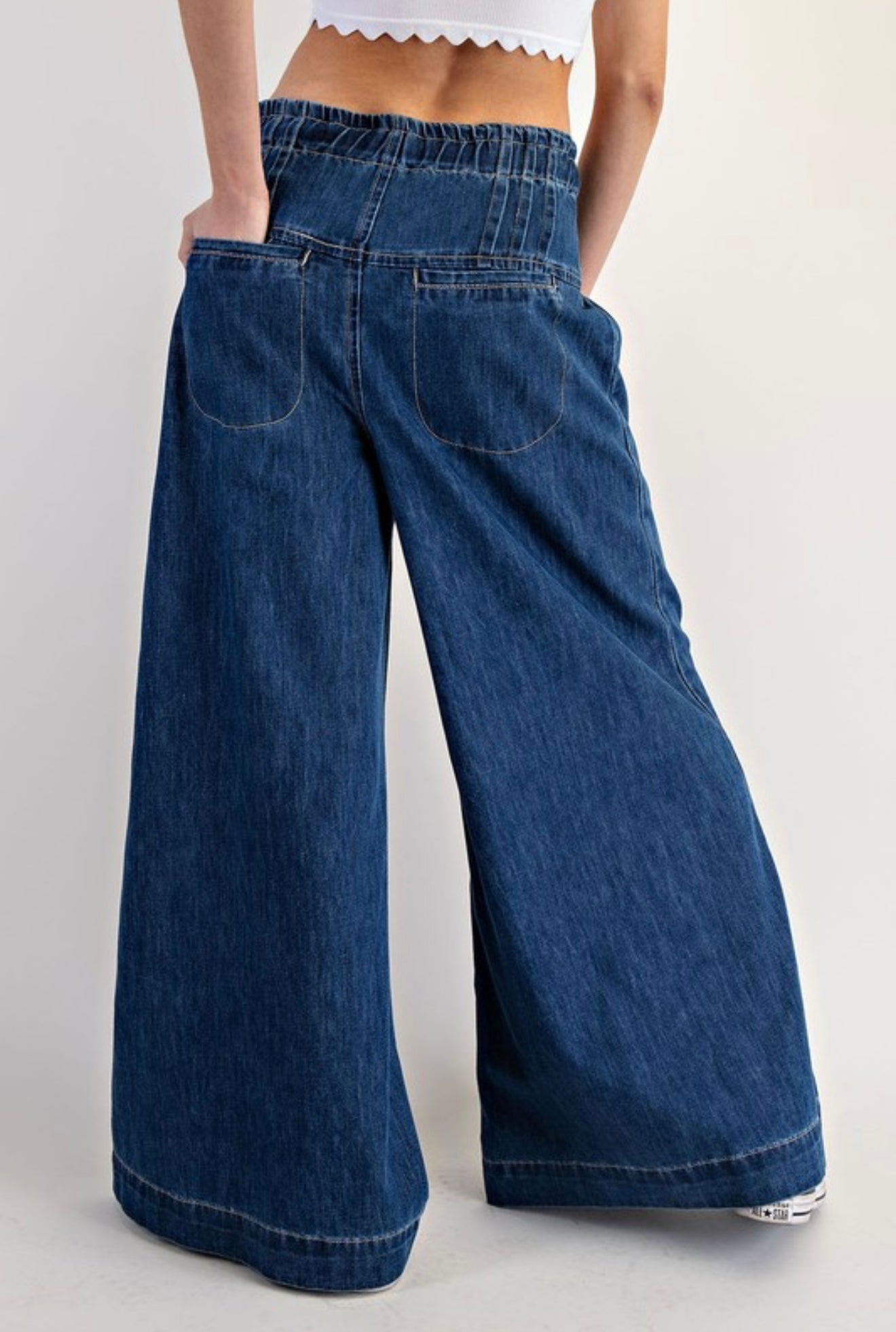 Wide Leg Denim Pant