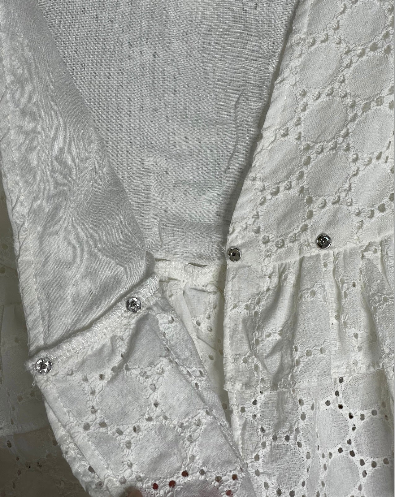 Eyelet Ruffle Top