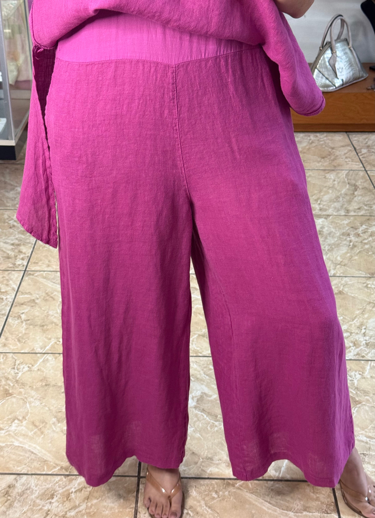 OS Asymmetrical Linen Jumpsuit (NO RETURNS OR EXCHANGE)