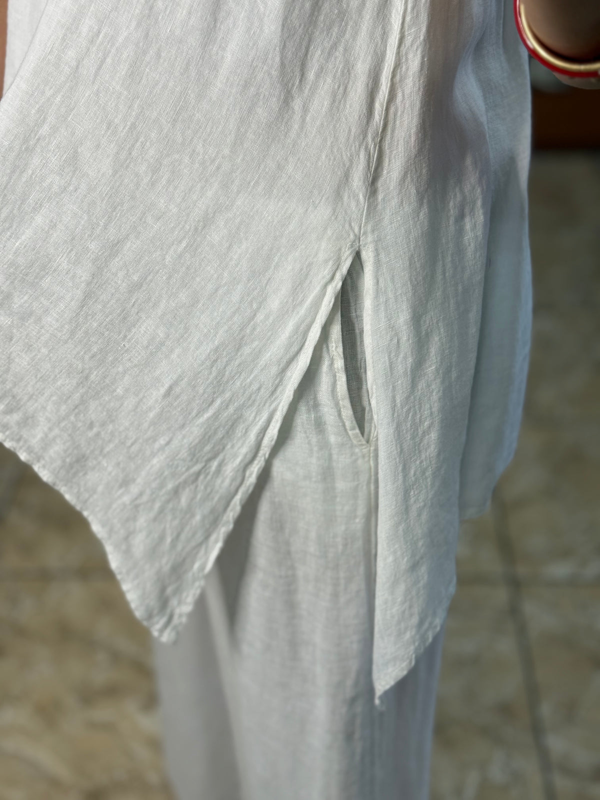 OS Asymmetrical Linen Jumpsuit (NO RETURNS OR EXCHANGE)