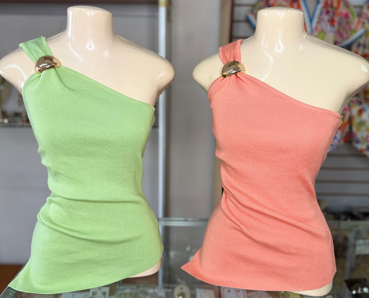 One Shoulder Asymmetrical Top
