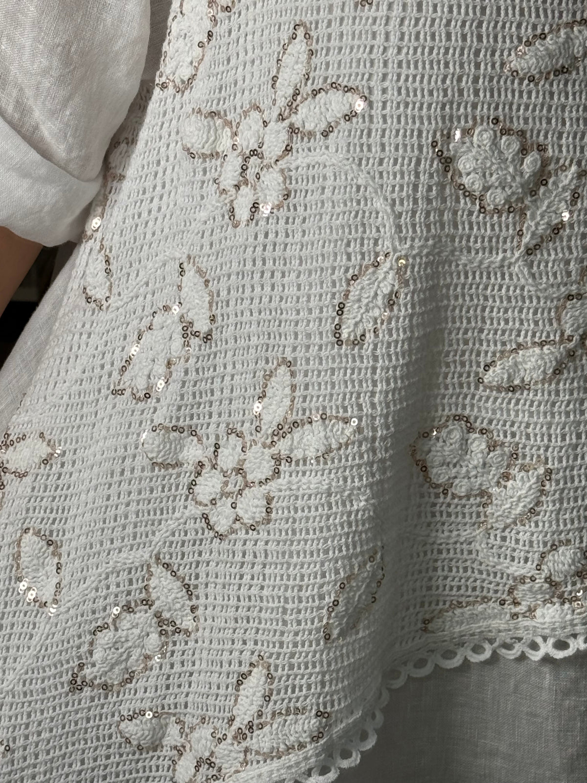 Stella Crochet Layered Midi Dress (NO RETURNS OR EXCHANGE)