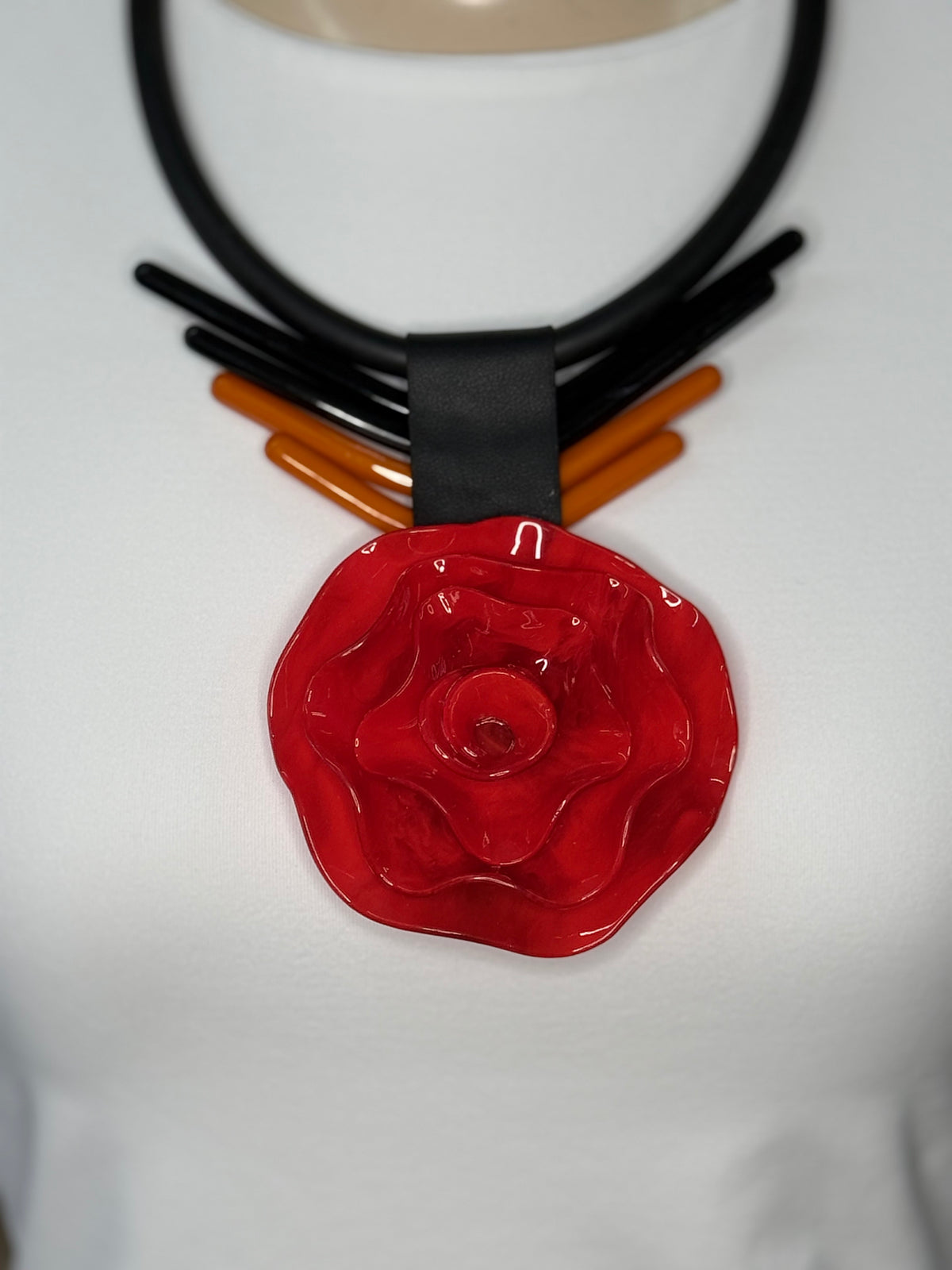 Big Flower Pendant Necklace (FINAL SALE)