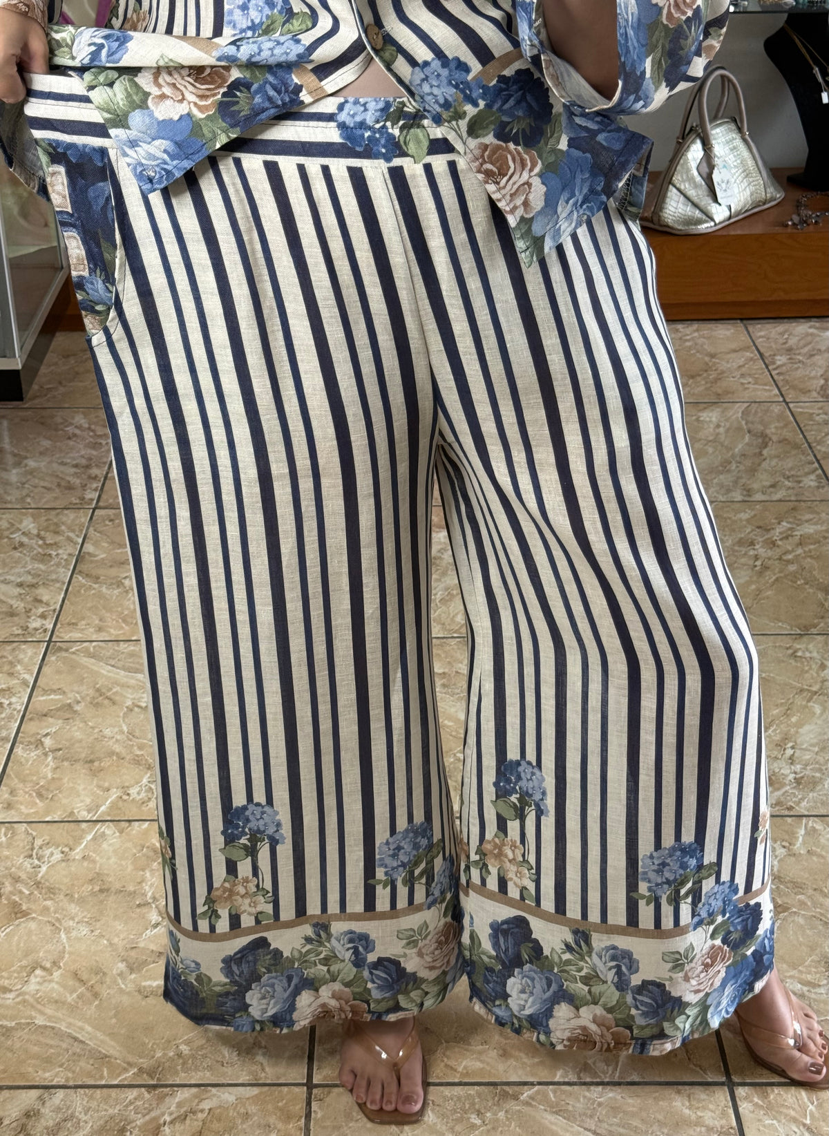 Stripes & Flowers OS Linen Set (NO RETURNS OR EXCHANGE)