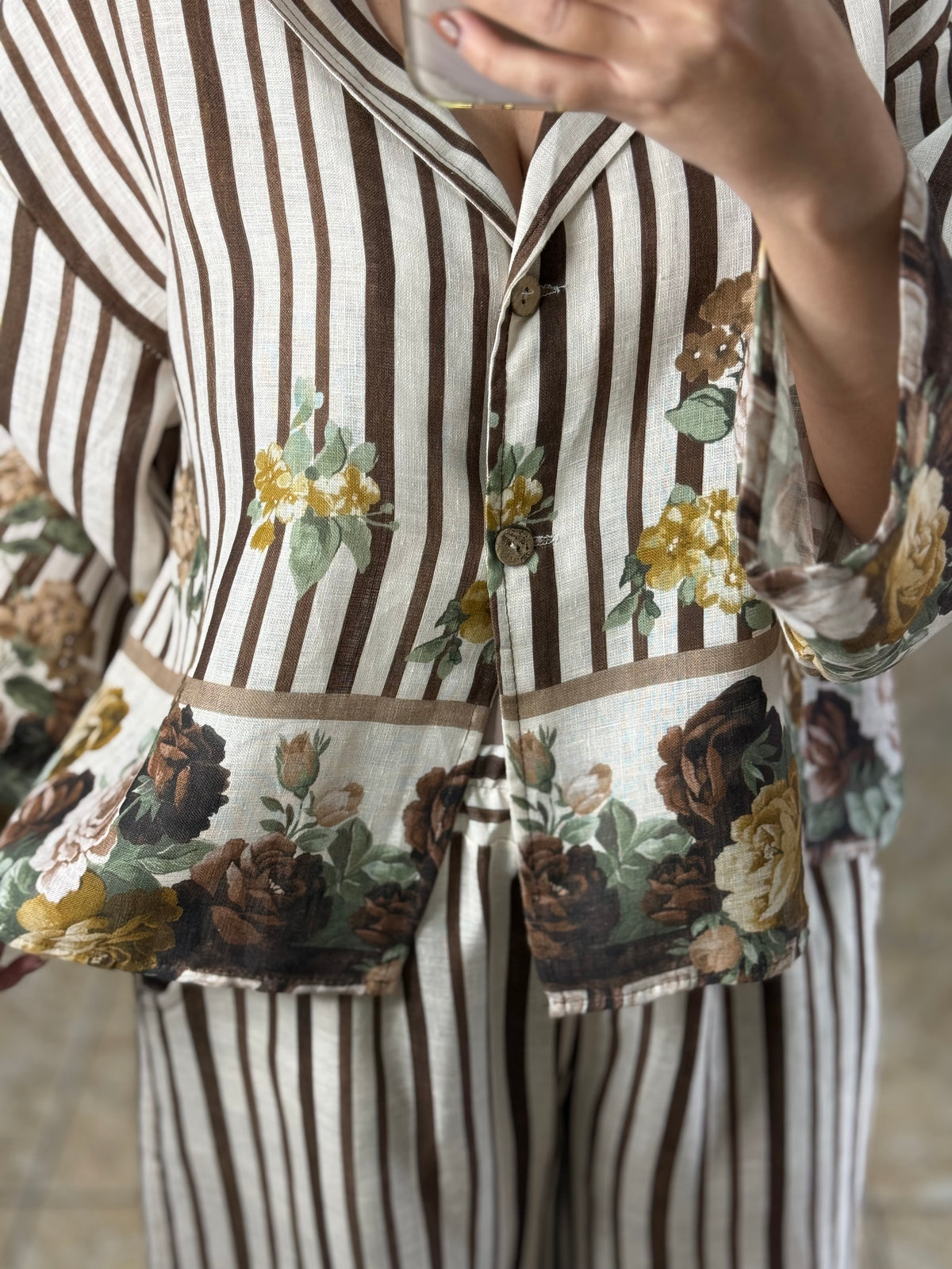 Stripes & Flowers OS Linen Set (NO RETURNS OR EXCHANGE)