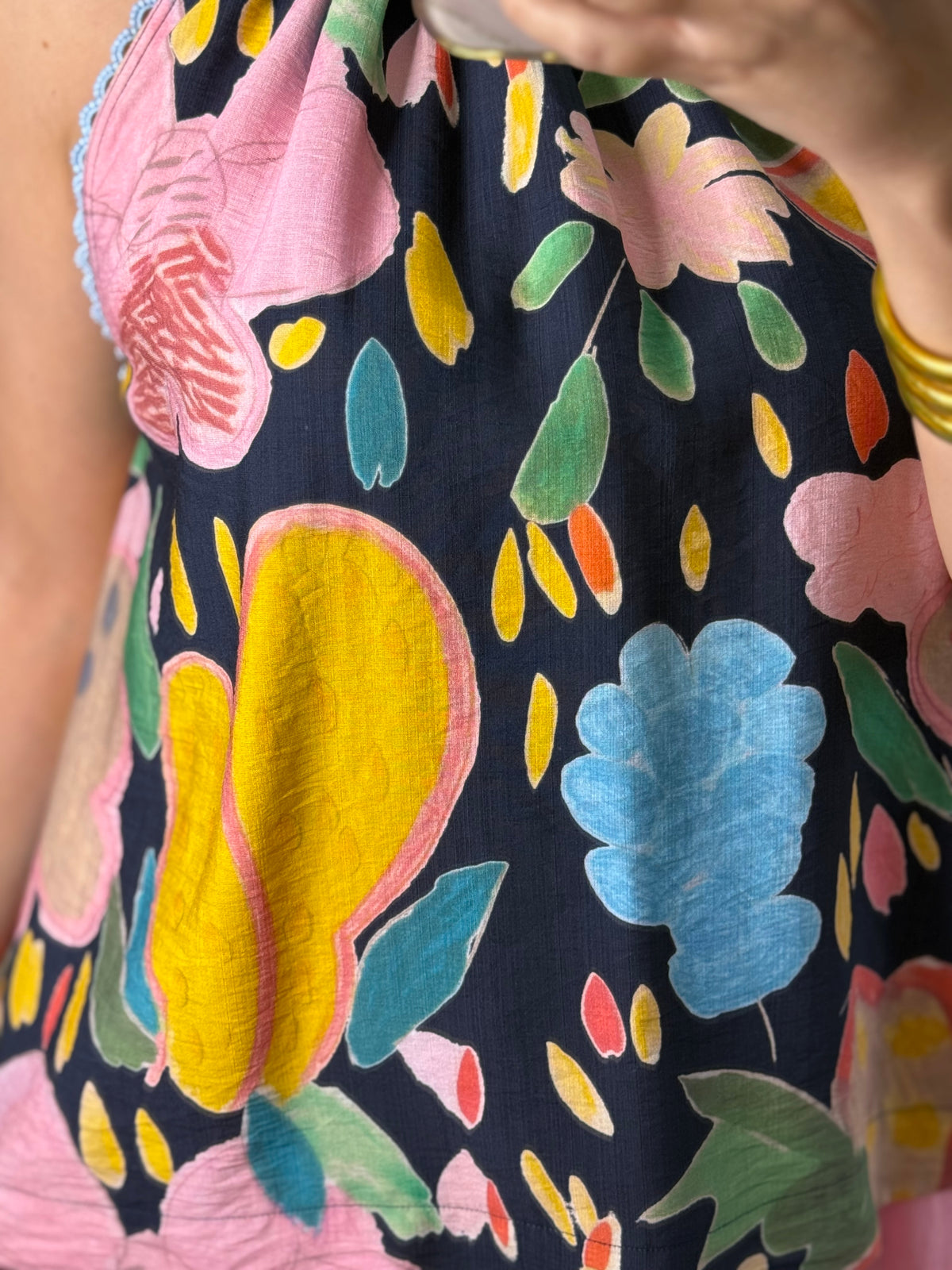 Halter Floral Top (LINEN PANT SOLD SEPARATELY)
