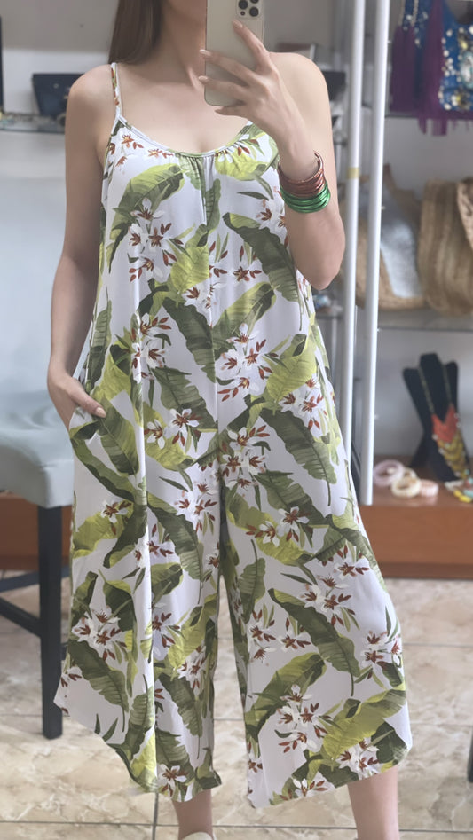 Casual Floral Jumpsuit