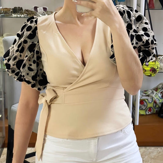 Puffy Sleeves Top